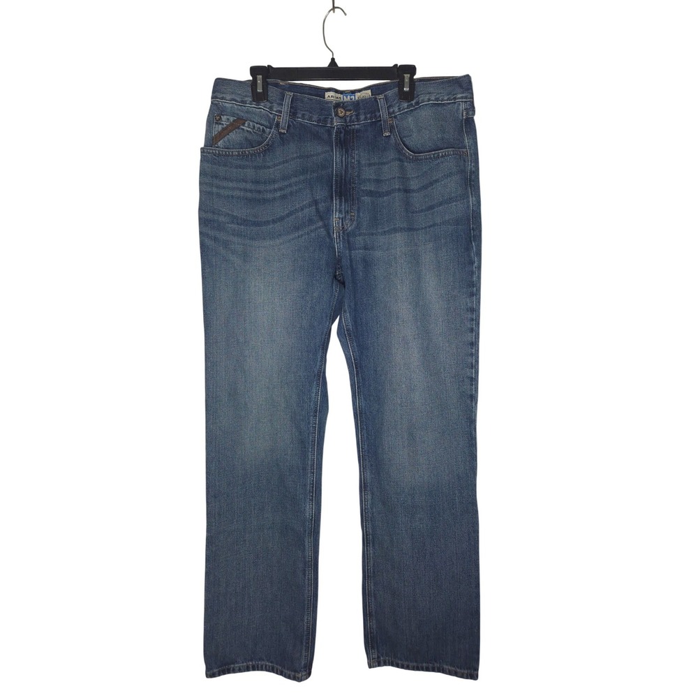Ariat M2 Legacy Mens Jeans 36x32 Relaxed Boot Cut Medium Wash Denim Blue
